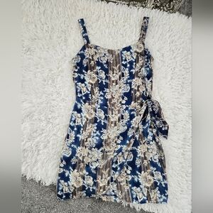 Jay Jacobs vintage-style floral wrap dress.  Cottagecore/Boho. Size 9/10 fits li